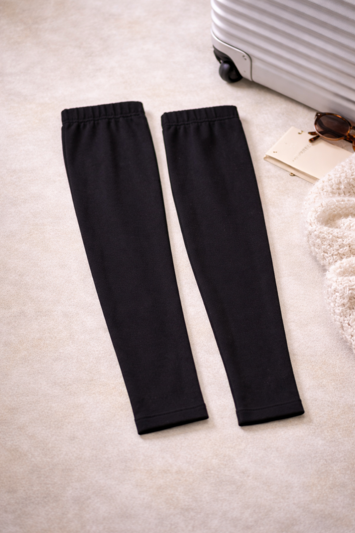 Black Travel Leg Warmer
