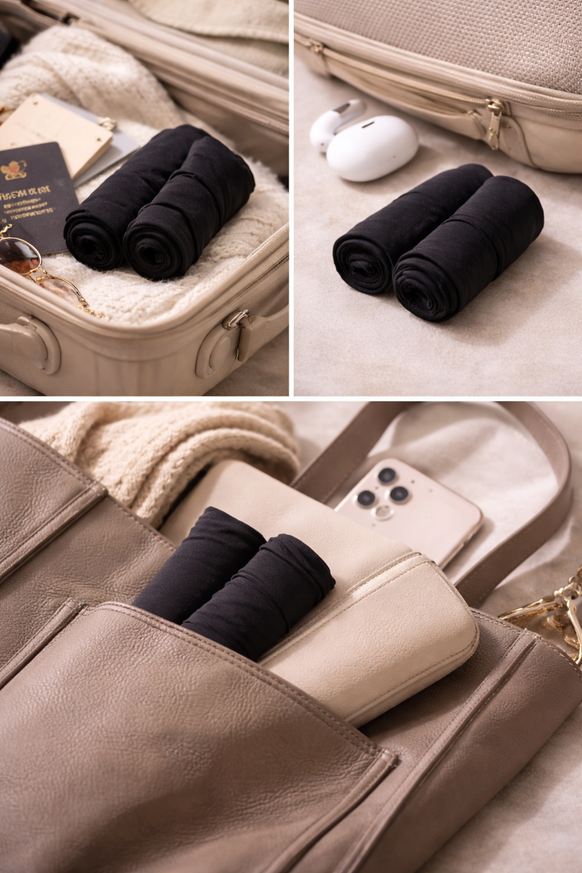 Black Travel Leg Warmer