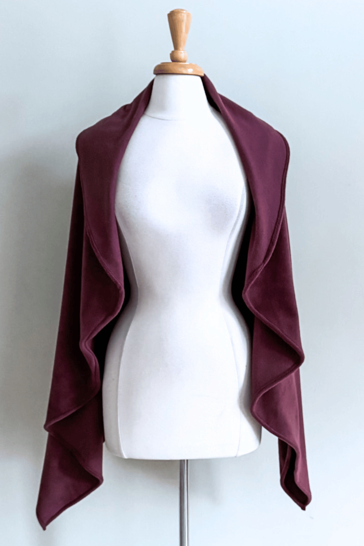 Glacier Fleece Wrap in Plum color from Diane Kroe