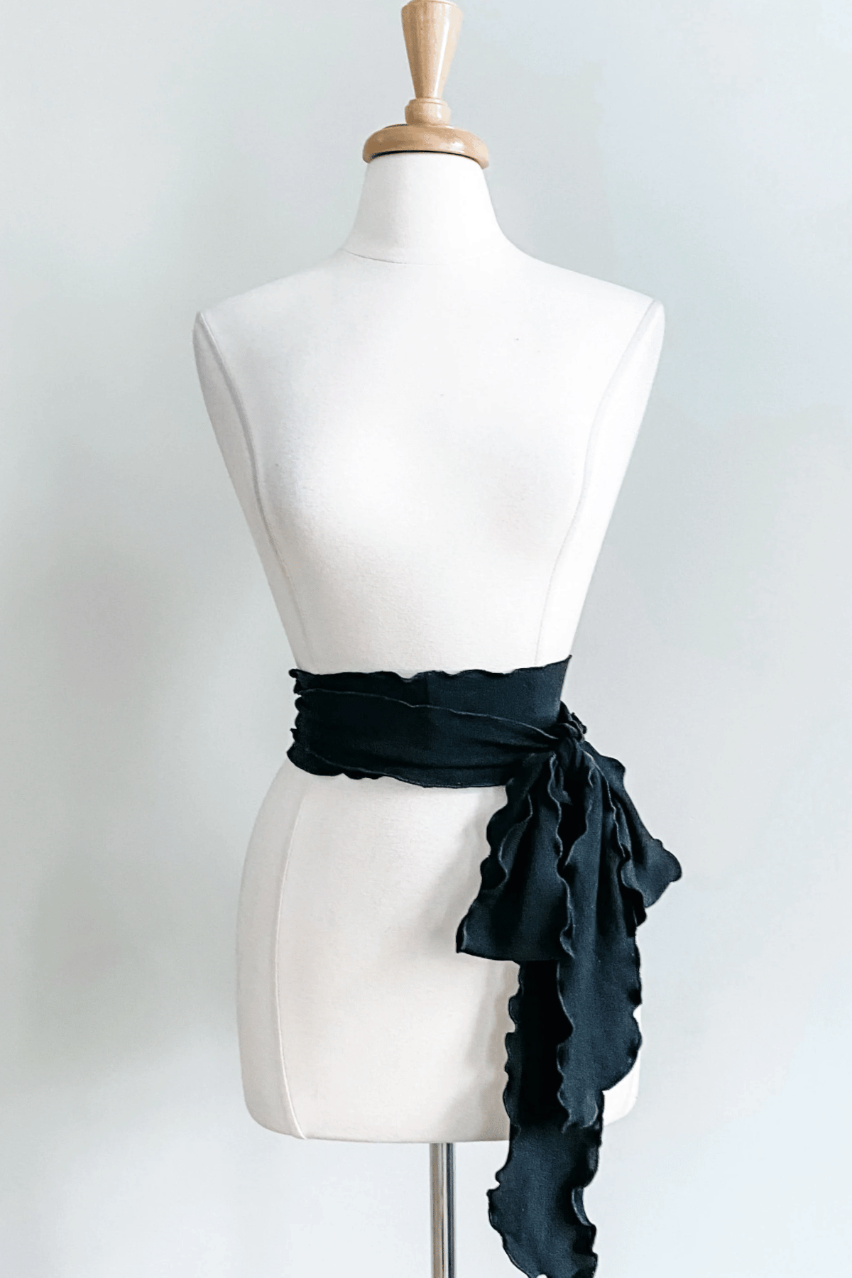 Black Sash as a Belt from Diane Kroe