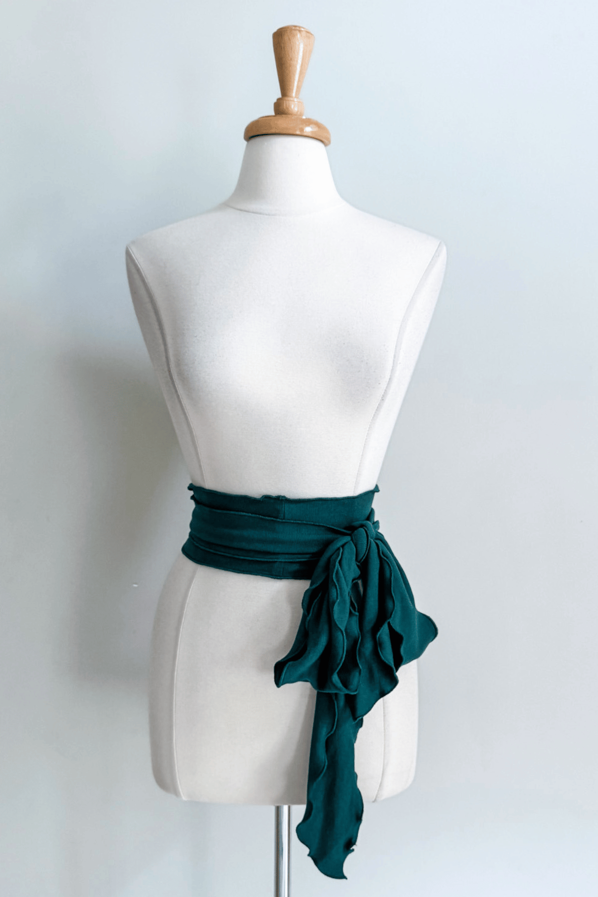Forest Green Sash as a Belt from Diane Kroe