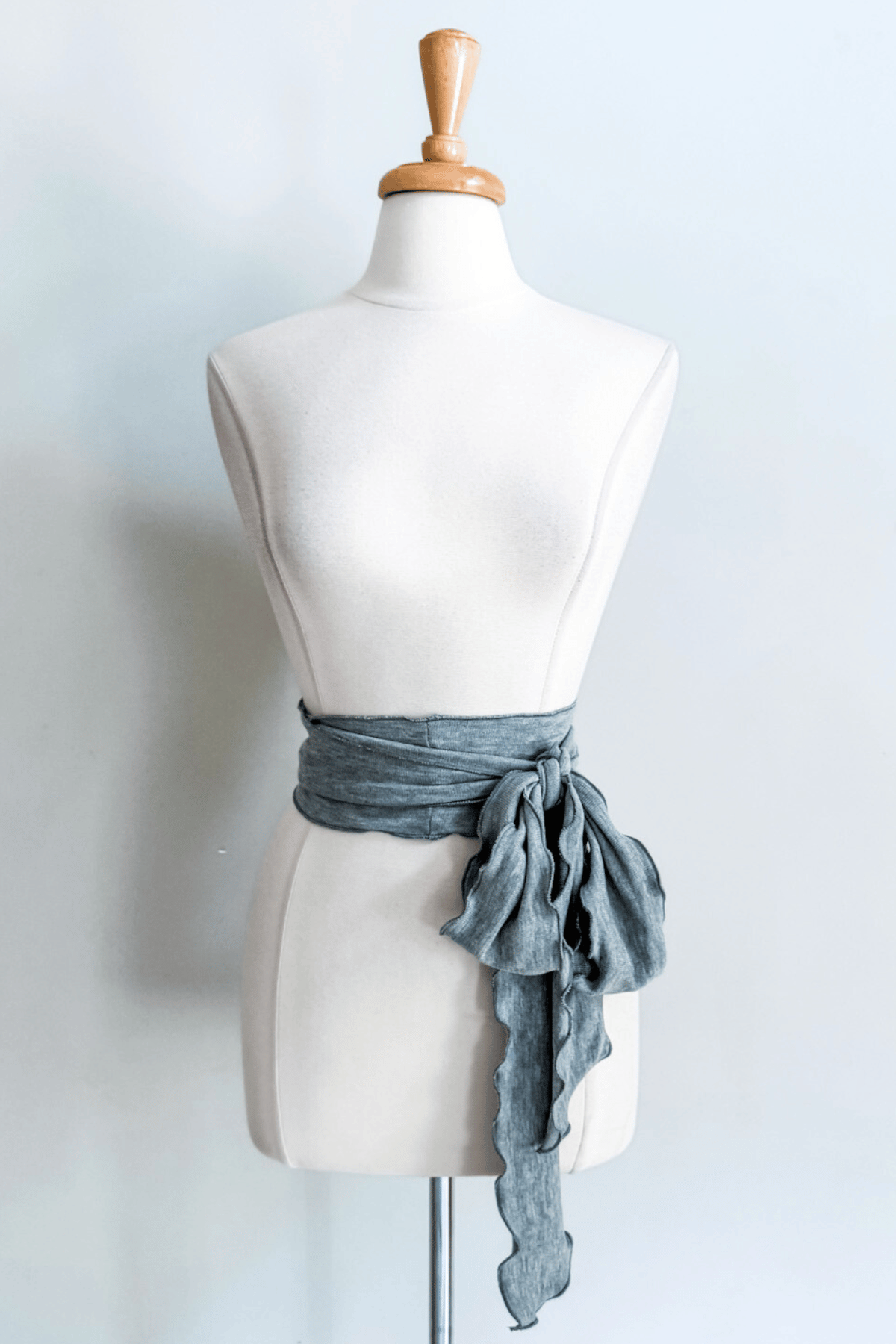 Gray Sash as a Belt from Diane Kroe