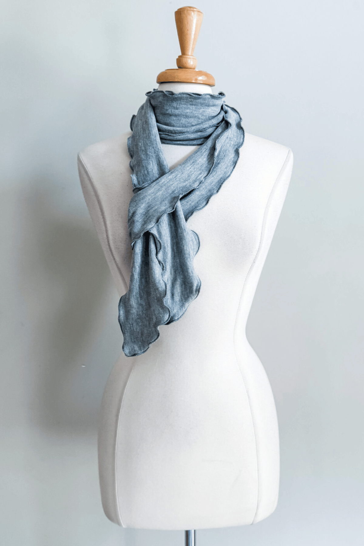 Gray Sash as a Scarf from Diane Kroe