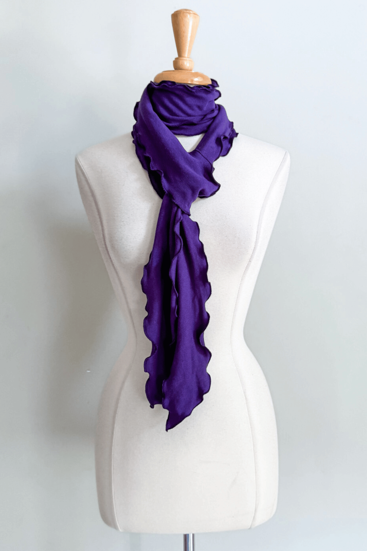 Purple Sash as a Scarf from Diane Kroe