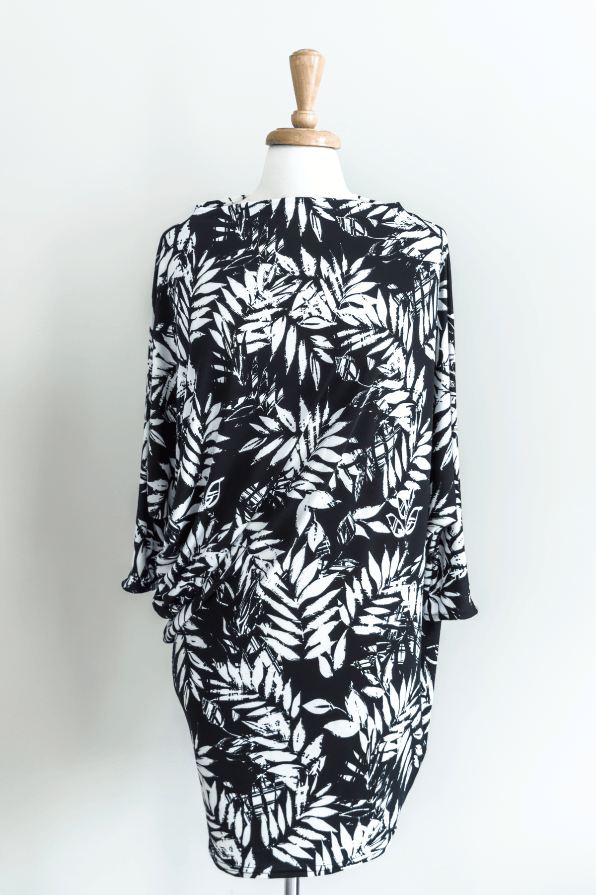 Diane Kroe Origami Dress in Midnight Palm