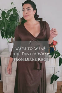 Ways to Wear the Duster Wrap Dress from Diane Kroe