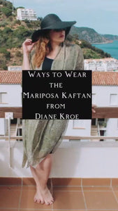 Diane Kroe Summer Trunk Show 2023 - Mariposa Kaftan (Ways to Wear)