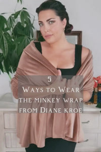 Ways to Wear the Minkey Wrap Velvet from Diane Kroe