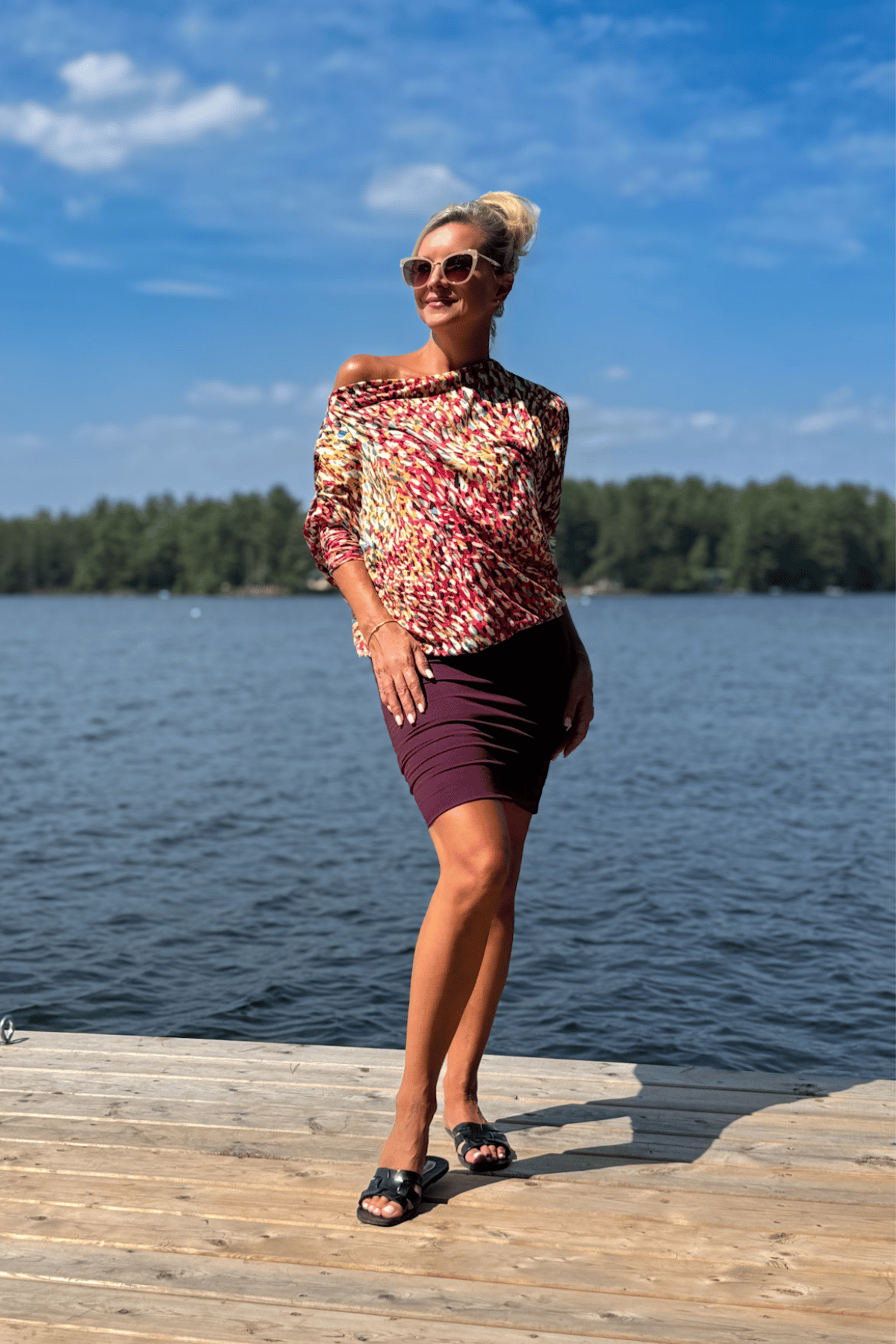 Plum Skort from Diane Kroe