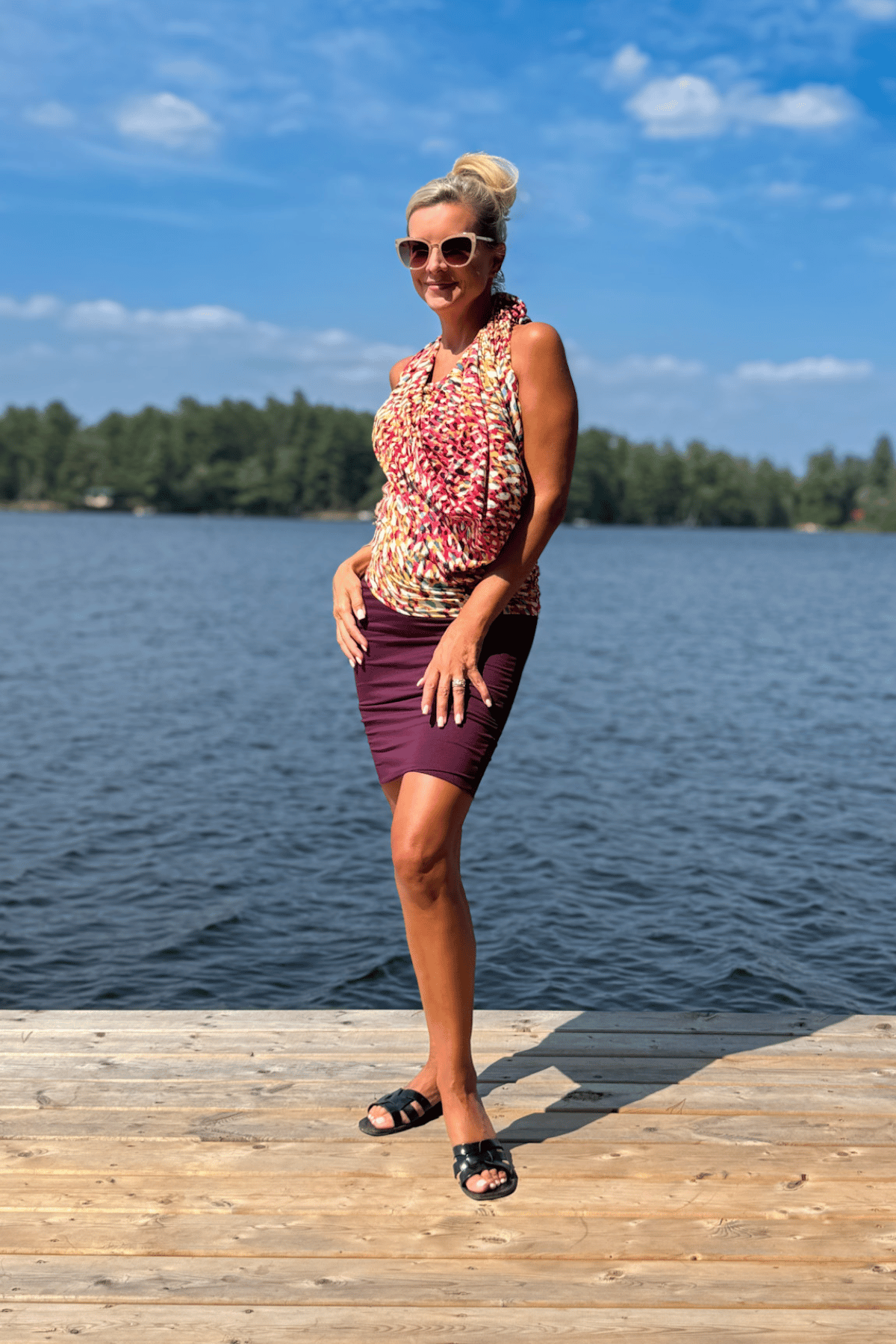 Plum Skort from Diane Kroe