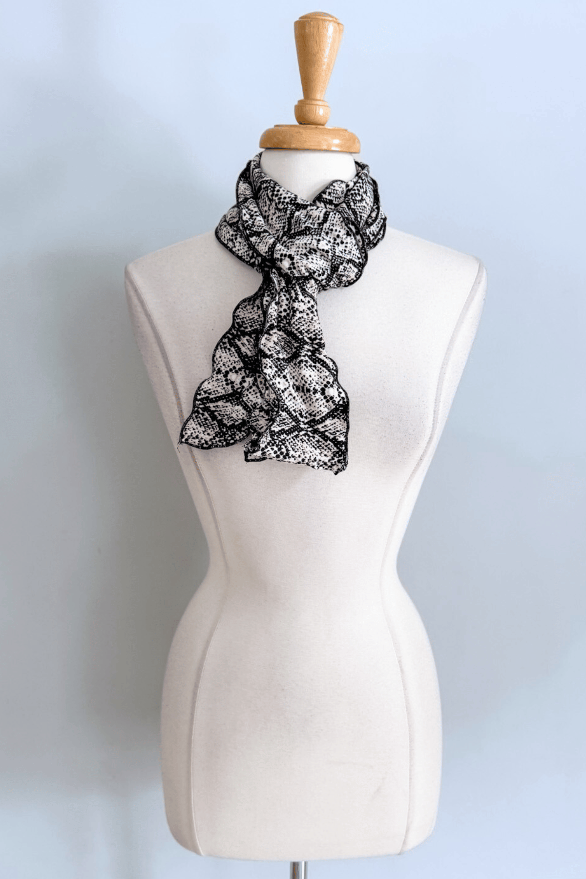 Sash Belt in Warm Snakeskin print from Diane Kroe