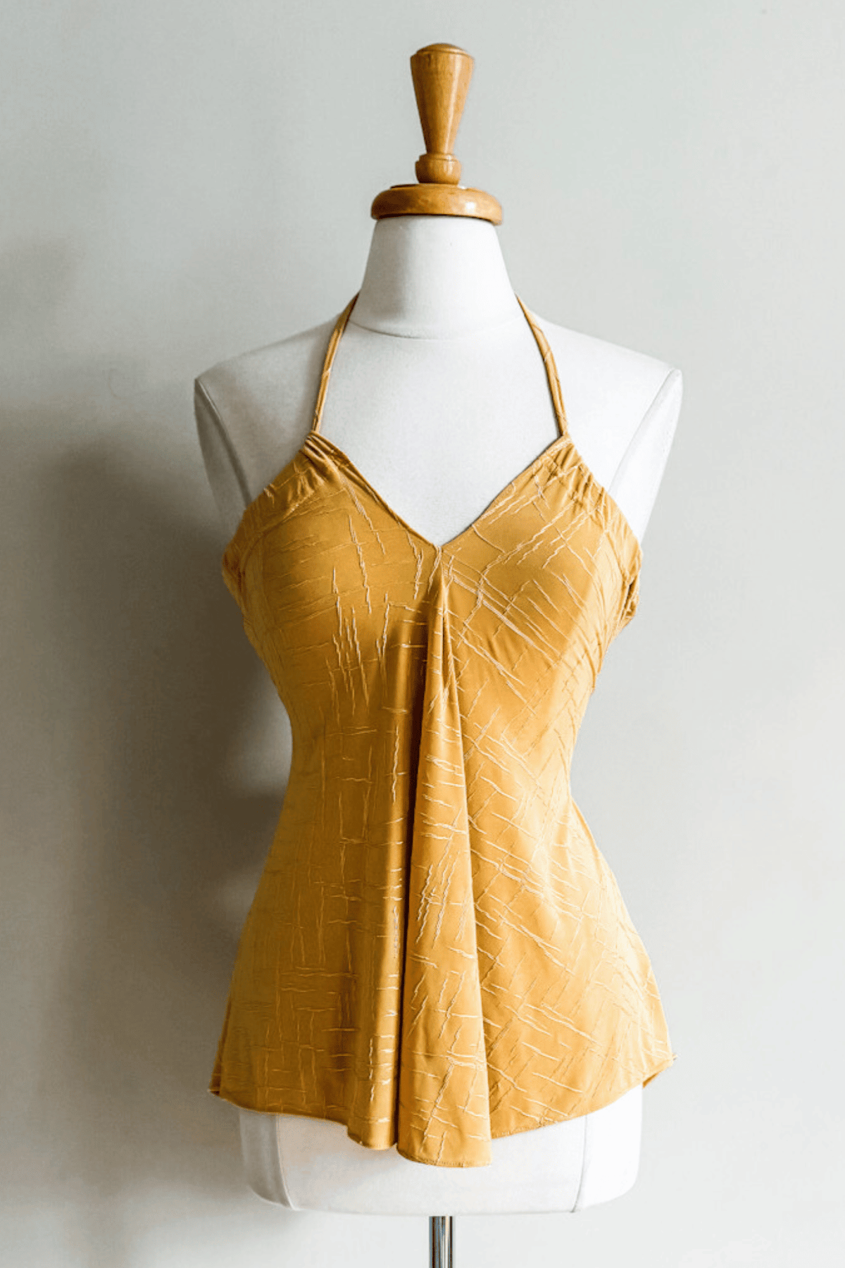 Evermore Top in Yellow Jacquard