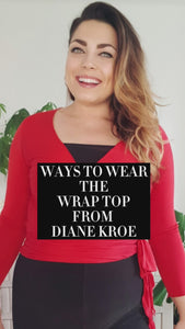 Diane Kroe Wrap Top in Spa Ways to Wear