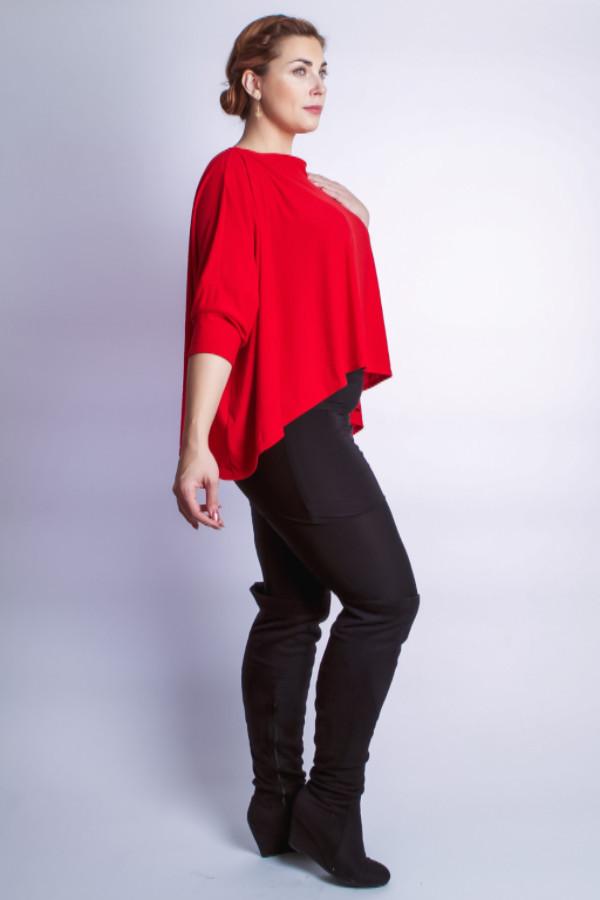 Diane Kroe Travel Cardigan Wrap in Parisienne (Red) pull over style