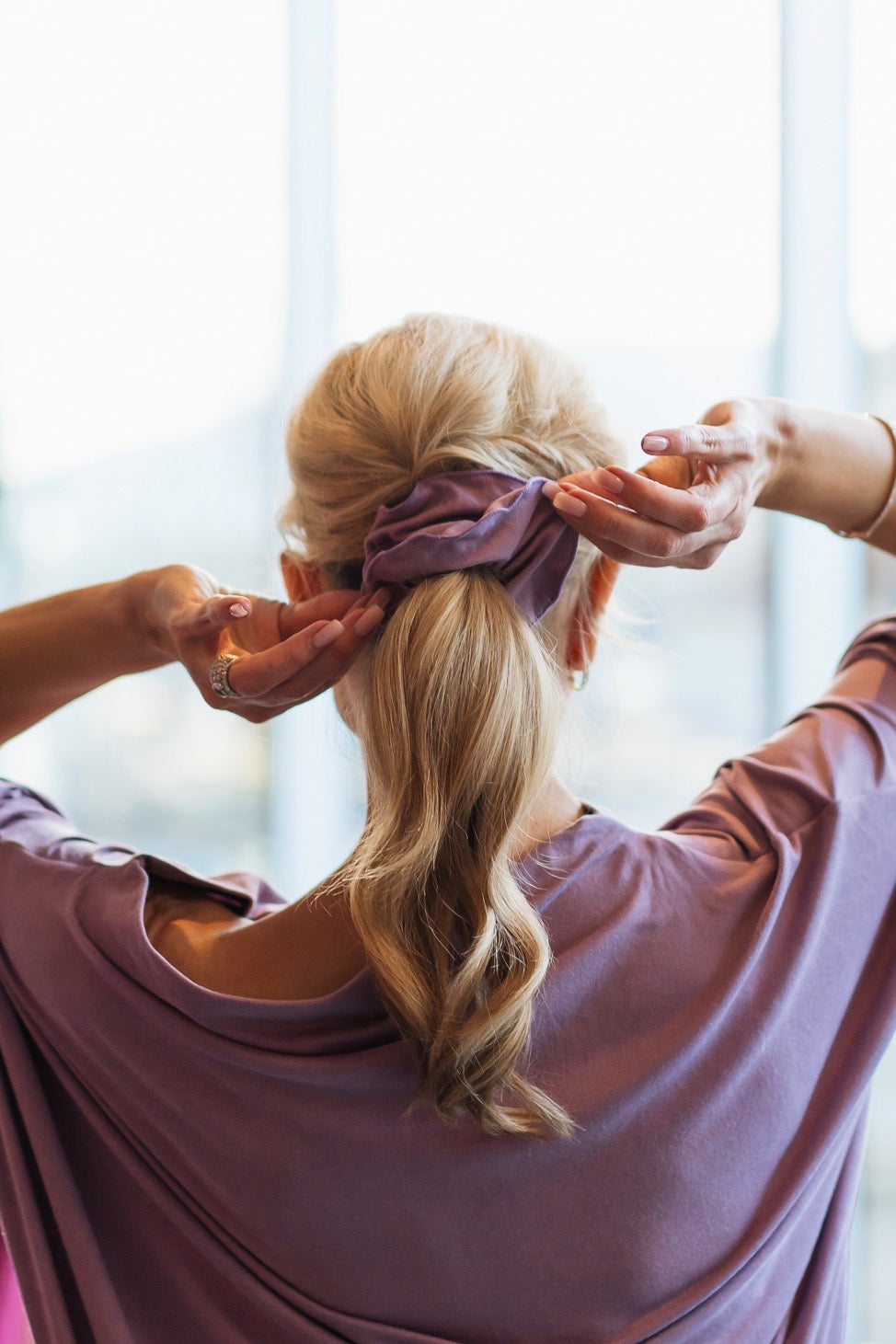 Daine Kroe - Scrunchies in Brushed Venezia (Vintage Purple)