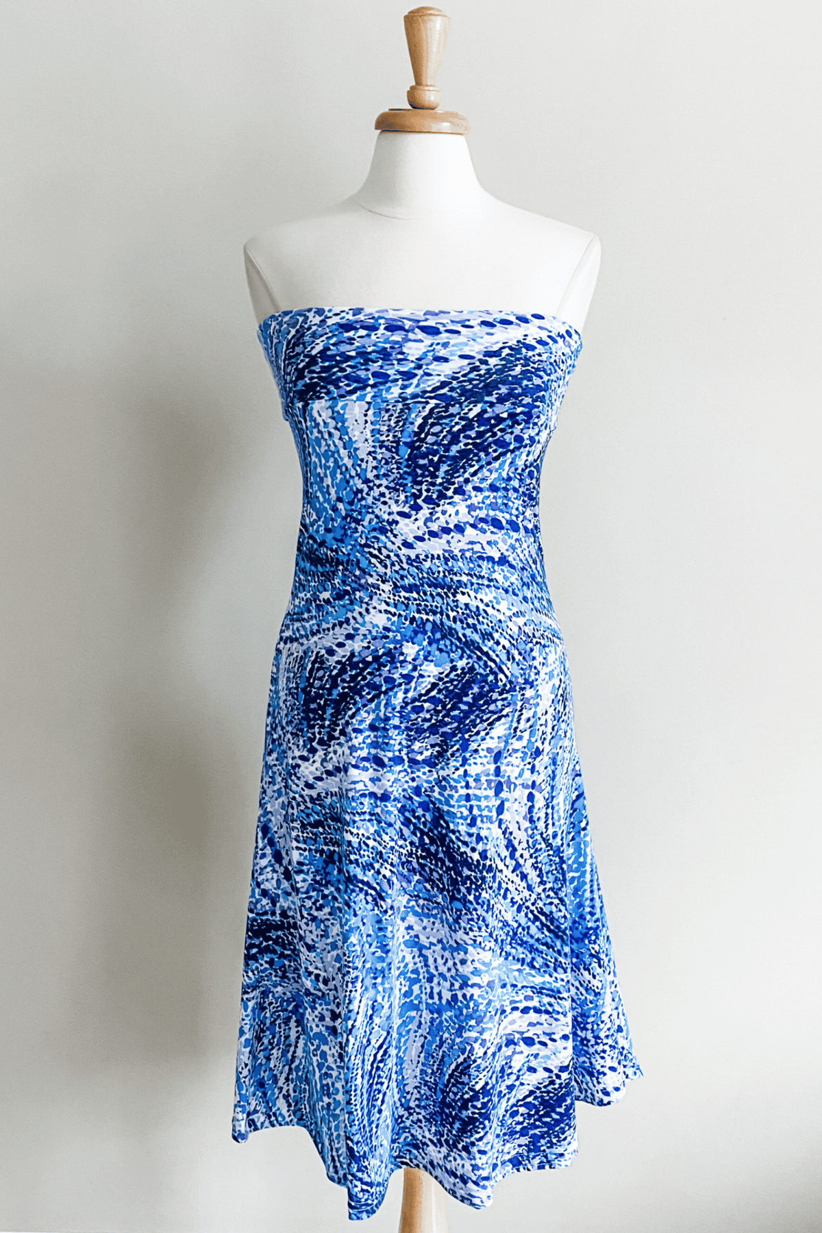 Diane Kroe Wear-Ever Dress in Prints (Whirlpool Purple Blue) - Warm Weather Capsule Collection