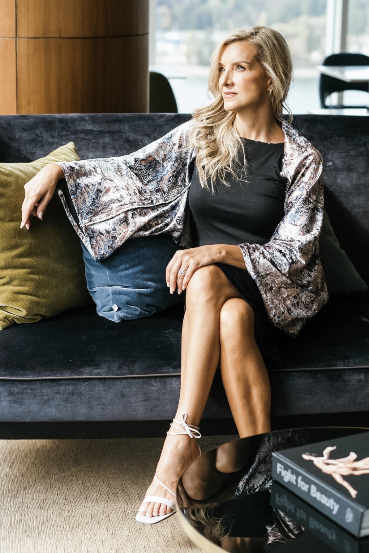 Carry-On-Cozy in Crushed Deco Velvet Print