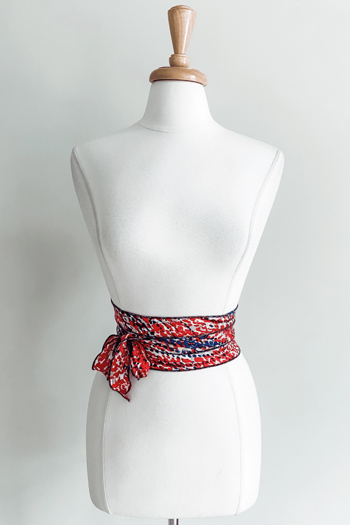 Diane Kroe Sash Prints (Whirlpool Red Navy) - Warm Weather Capsule Collection