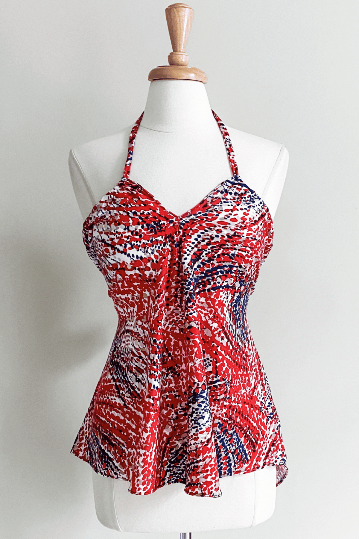 Diane Kroe Evermore Top (Red Navy) - Warm Weather Capsule Collection