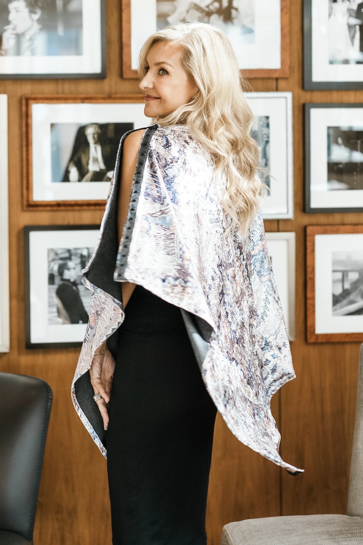 Carry-On-Cozy in Crushed Deco Velvet Print