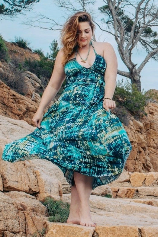 Diane Kroe - Maxi Bubble Dress (Sea Wake)