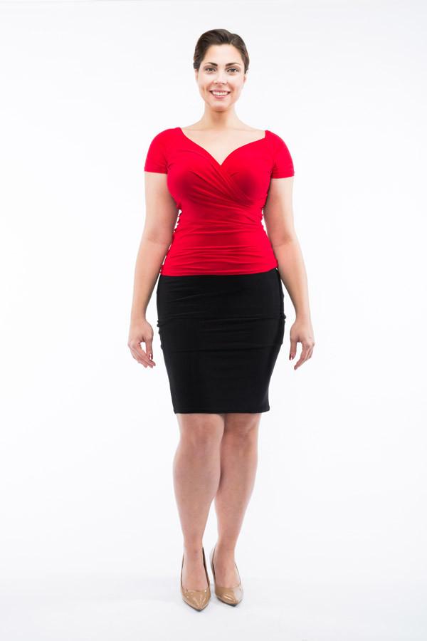Diane Kroe - Multiway Tube Top Dress (red)  - Worn skirt style
