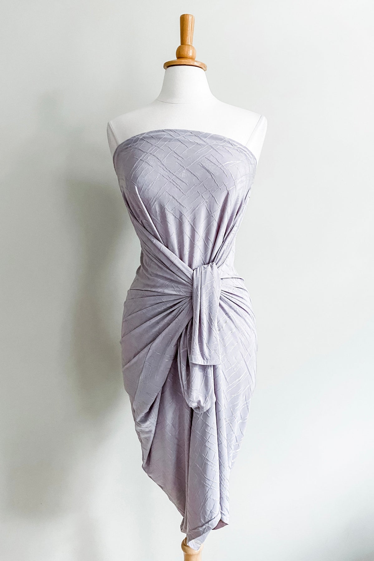 Diane Kroe - Origami Multiway Dress in Jacquard Venezia (Light Grey)