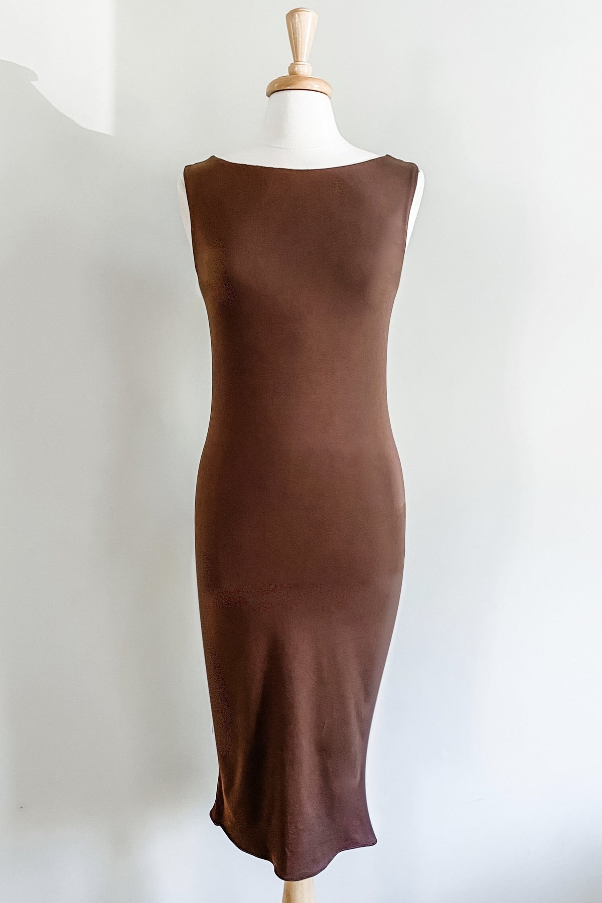 Sheath Dress in Brown Color