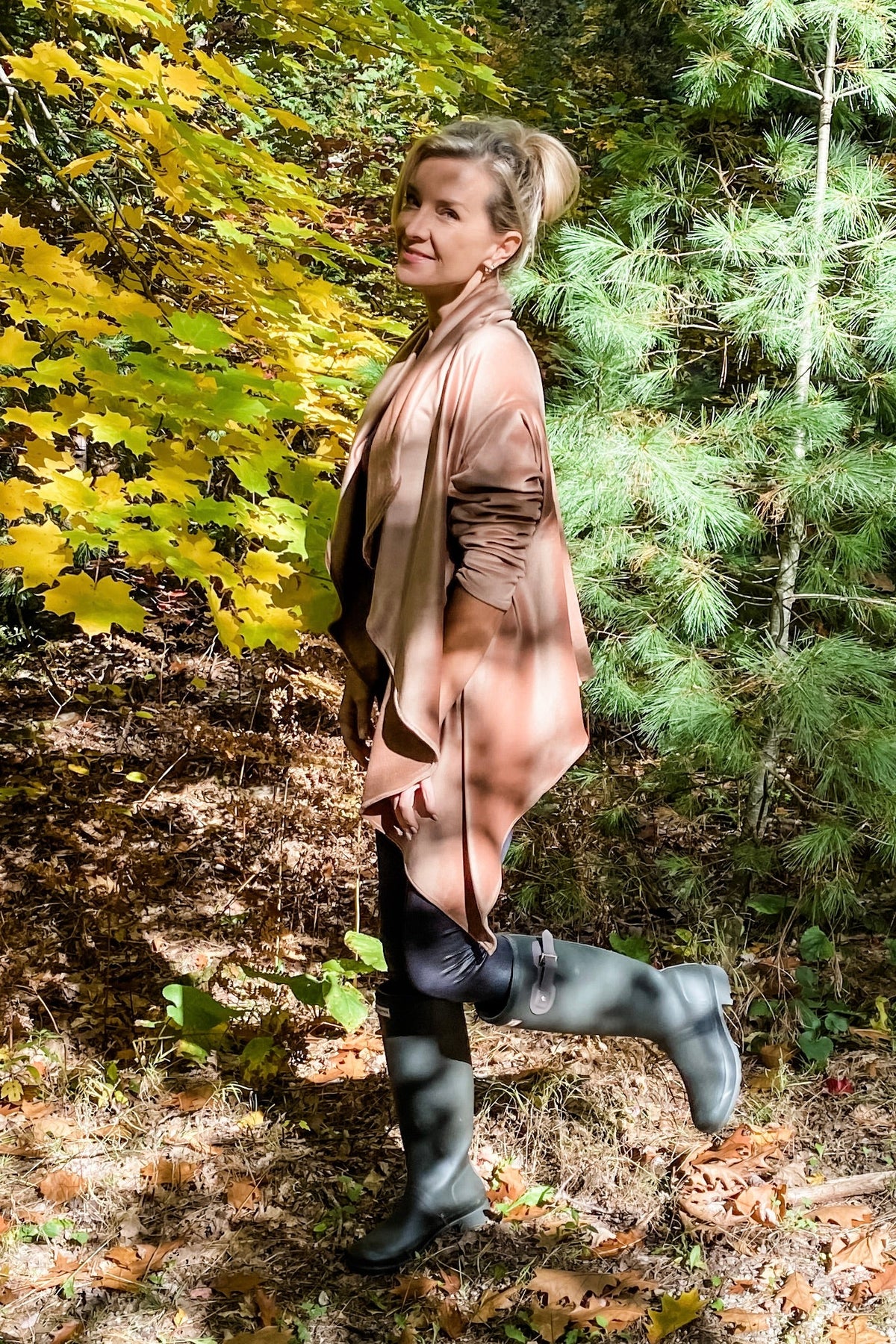 Minkey Wrap in Copper Velvet from Diane Kroe