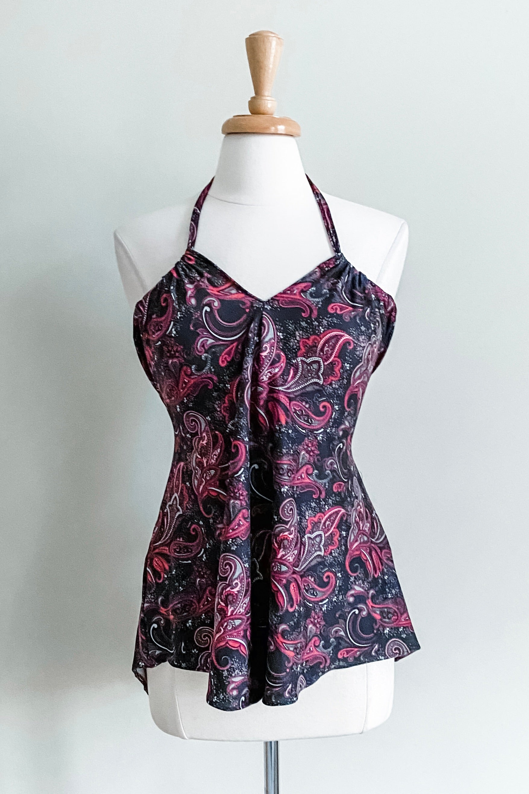 Diane Kroe Evermore Top (Wine Paisley) - The Classic Capsule  Collection