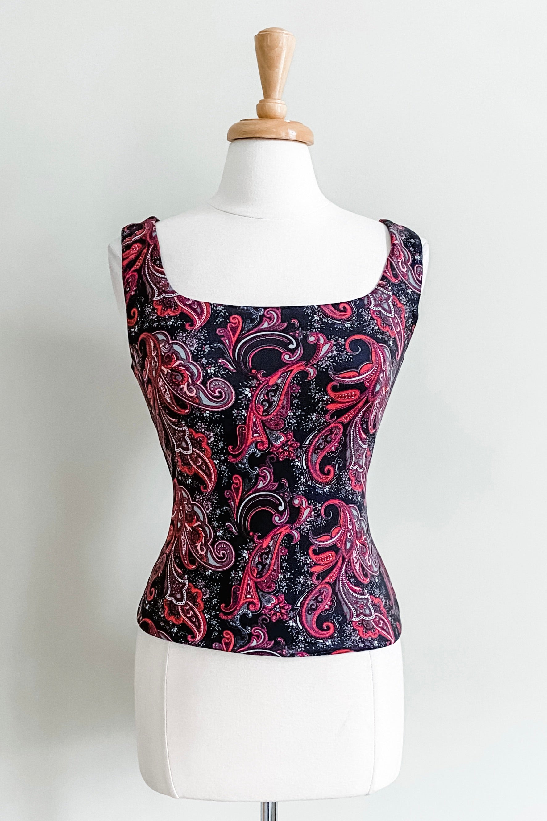 Diane Kroe Matching Reversible Bralette (Wine Paisley) - The Classic Capsule Collection