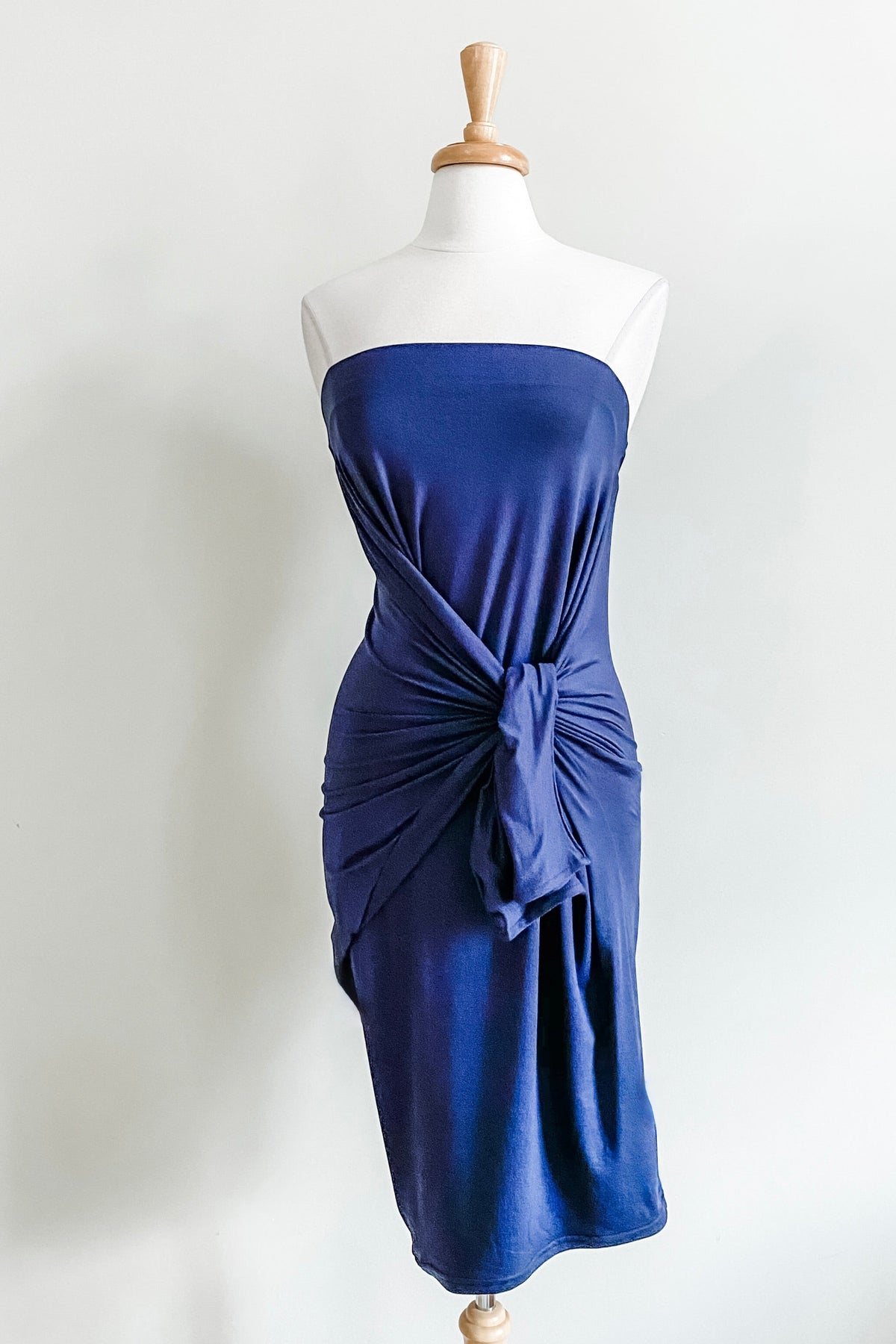 Diane Kroe Origami Dress (Navy) - The Classic Capsule Collection
