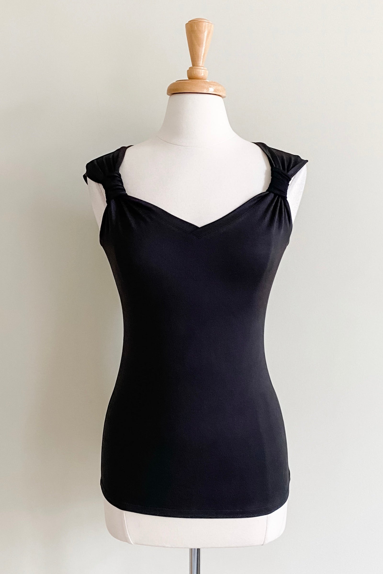Convertible Cami Top in Black multi-way women’s travel top