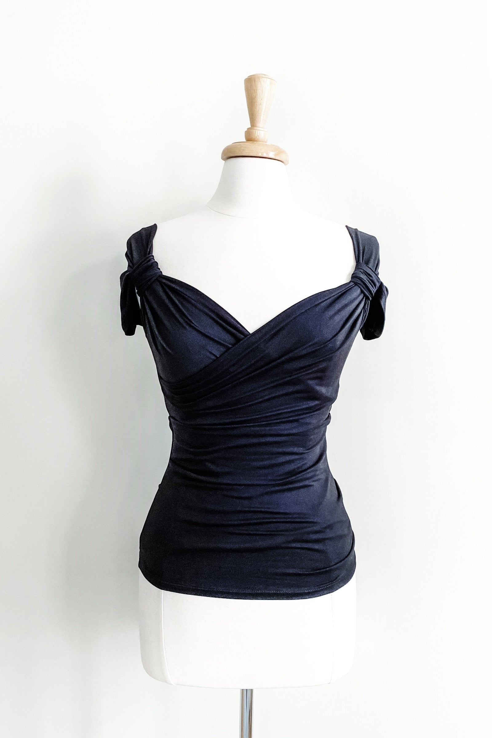 Multiway Cross Top in Solid Colors in black