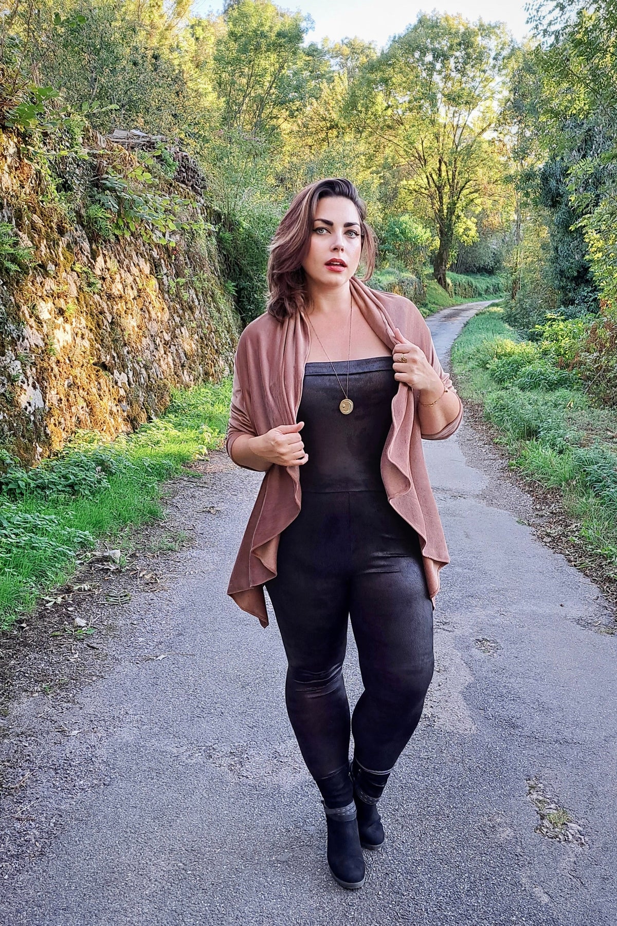 Minkey Wrap in Copper Velvet from Diane Kroe