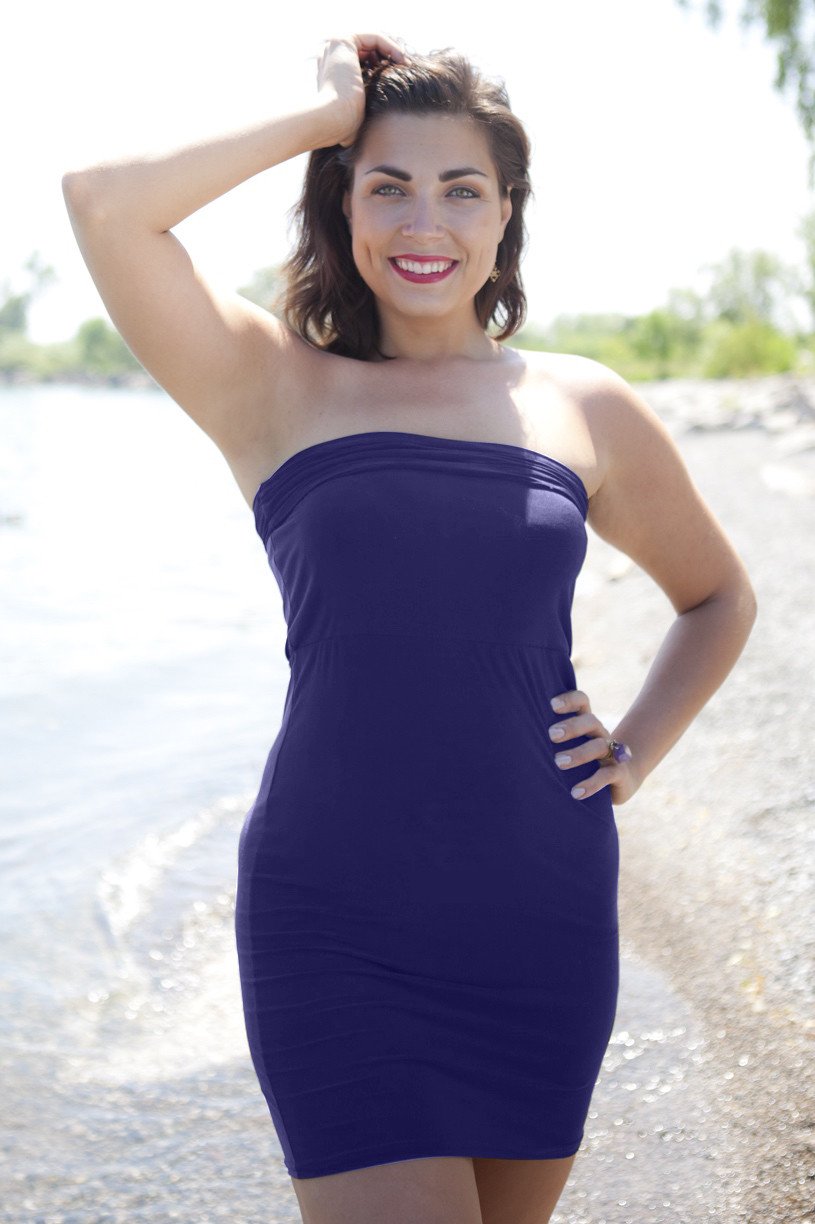 Navy Multiway Tube Top Dress from Diane Kroe