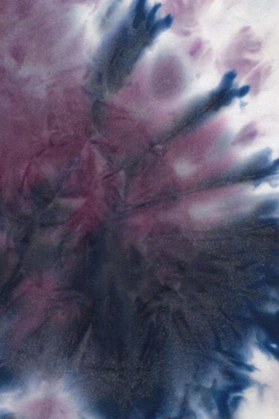 Diane Kroe - Scalloped Versatile Sash in Brushed Prints (Blue Fuchsia Tie Dye)