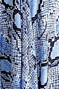 Diane Kroe - Sash Belt in Prints (Indigo Snake)