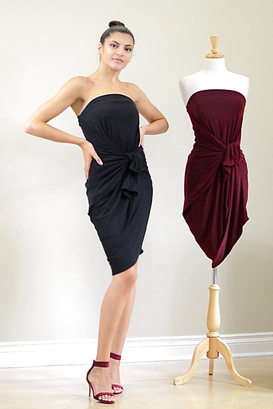 Diane Kroe - Origami Multiway Dress in Venezia (black)